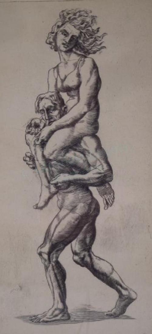 Reginald Marsh 1898-1954 Pick a Back Etching 1938 (1 of 6)