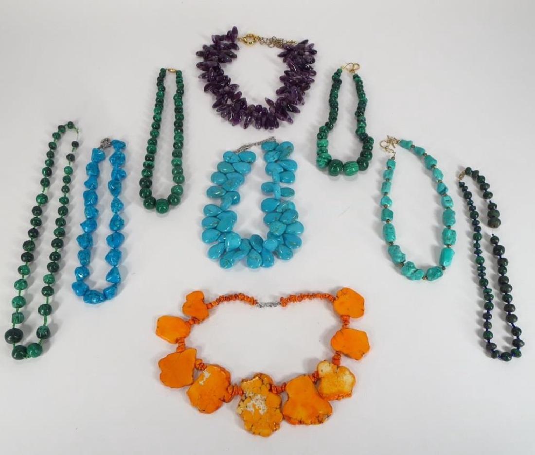 Group of 6 Hardstone Necklaces & Others (1 of 10)