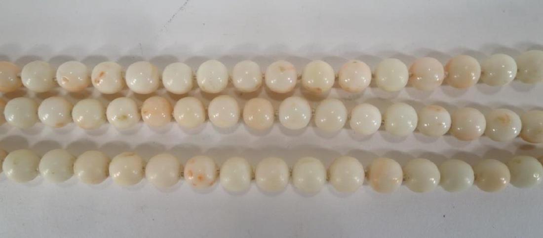 2 White coral/ 14K necklaces (1 of 2)
