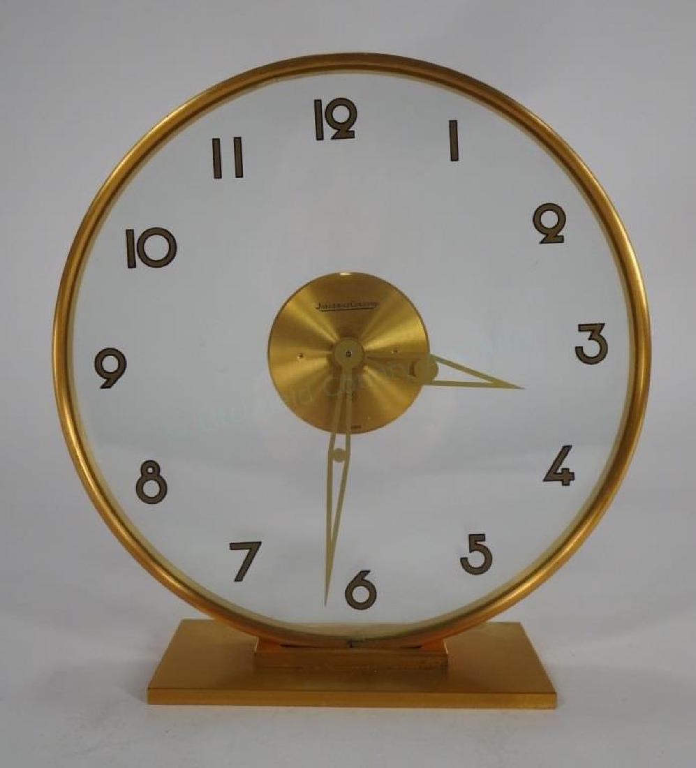 Jaeger Lecoultre modernist gilt bronze clock (1 of 6)
