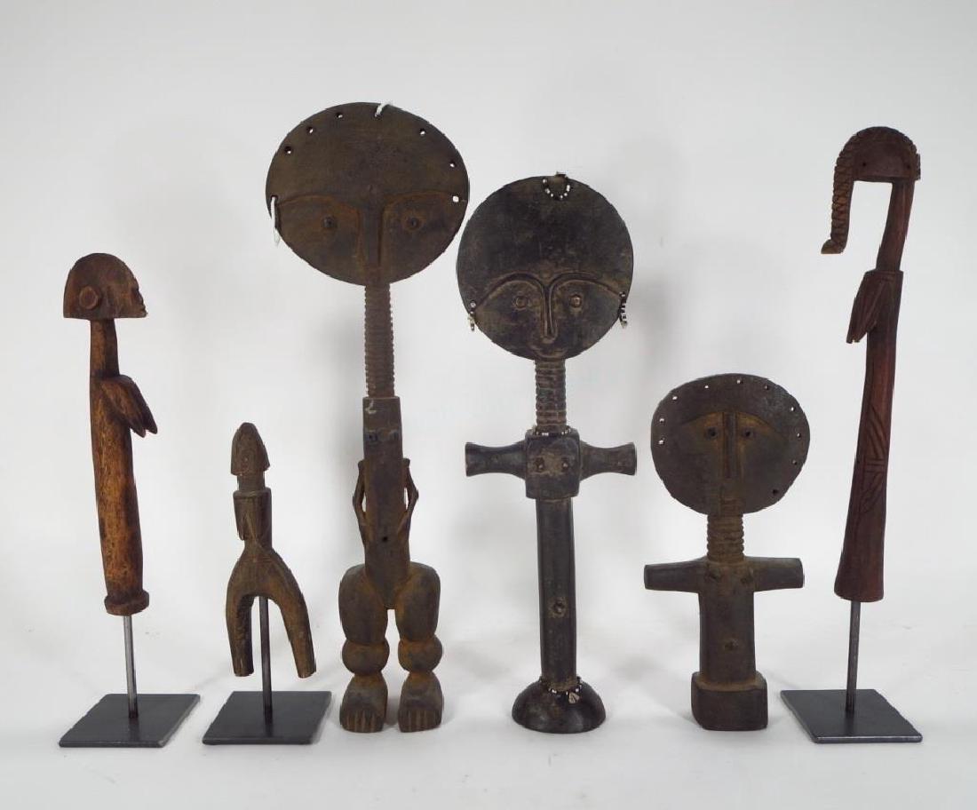 Group of African Fertility Figures:Akua Ba & Mossi (1 of 6)