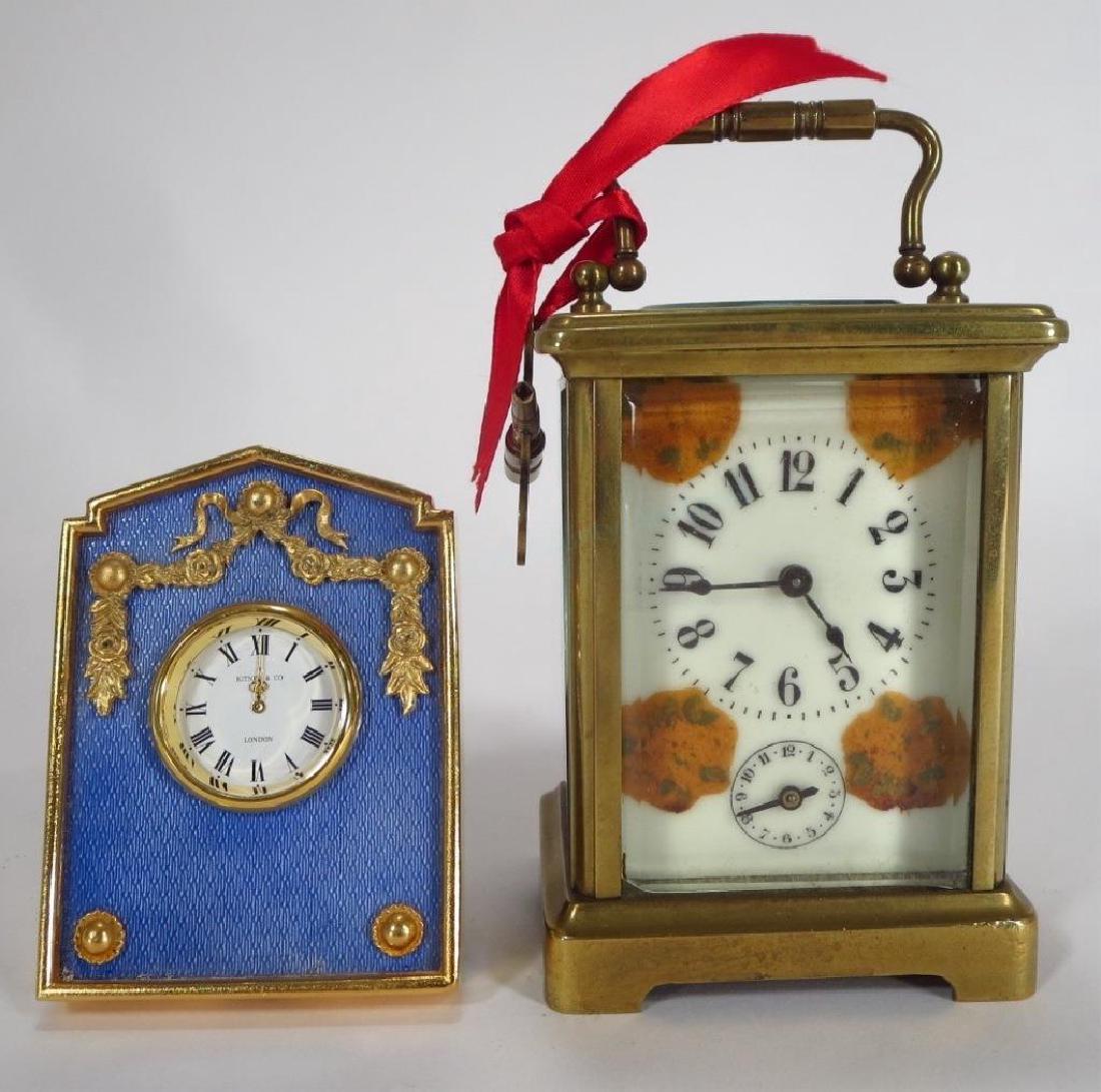 2 Clocks, carriage and English enamel (1 of 6)