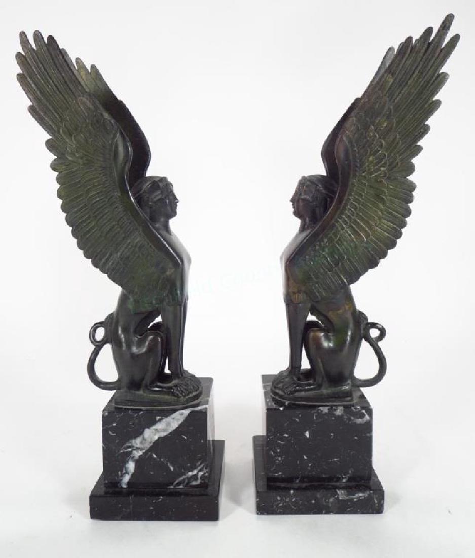 French Empire Style Winged Sphinx Bookends (1 of 6)