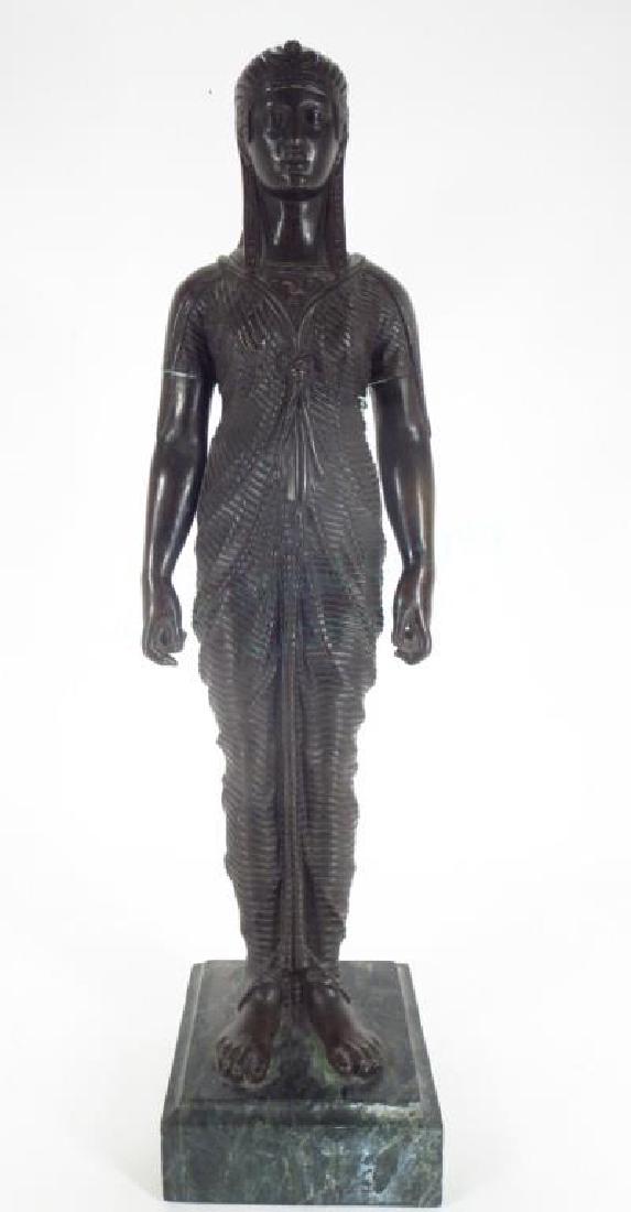 Large Bronze Art Deco Style Egyptian Goddess (1 of 6)
