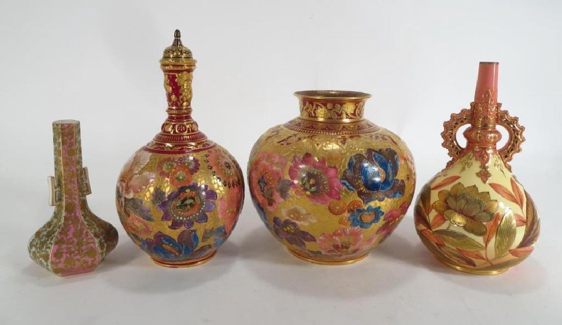 Four Royal Crown Derby Porcelain Vases, 19th (1 of 6)