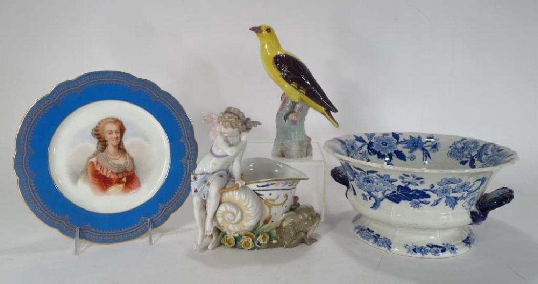 Lot of 4 European Ceramics Sevres KPM Dresden 19th (1 of 7)