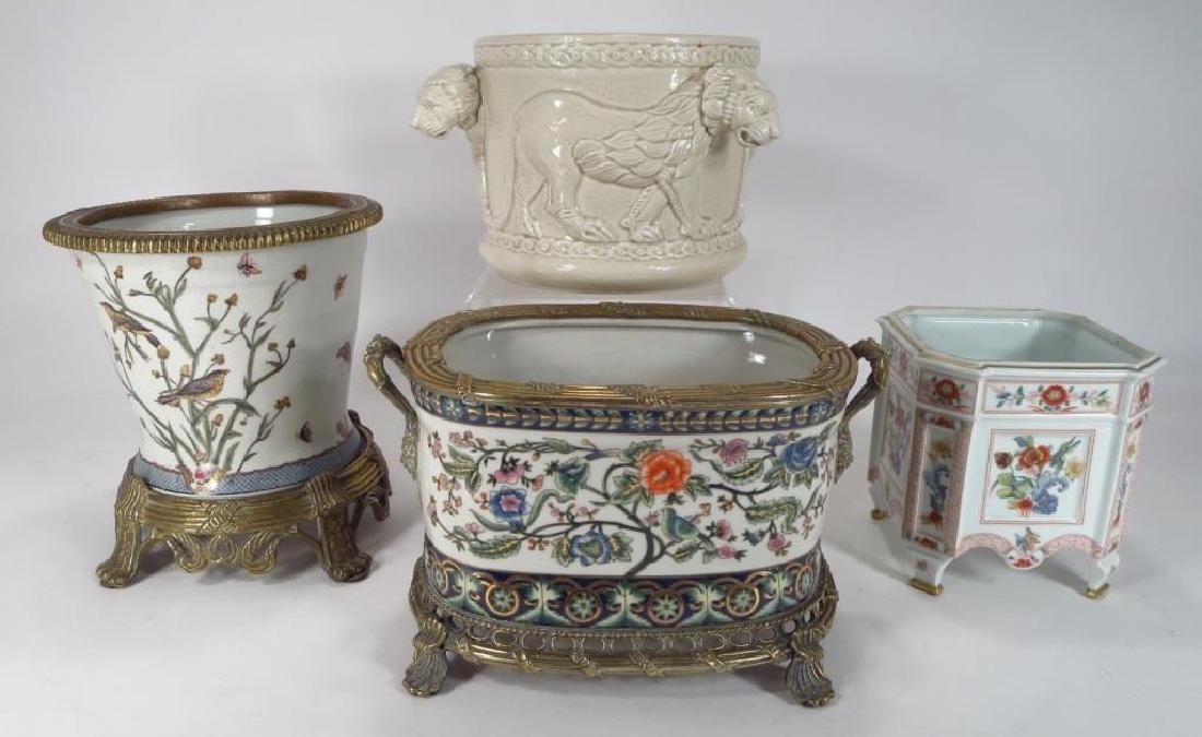 4 Ceramic Jardinieres, 20th C. (1 of 7)