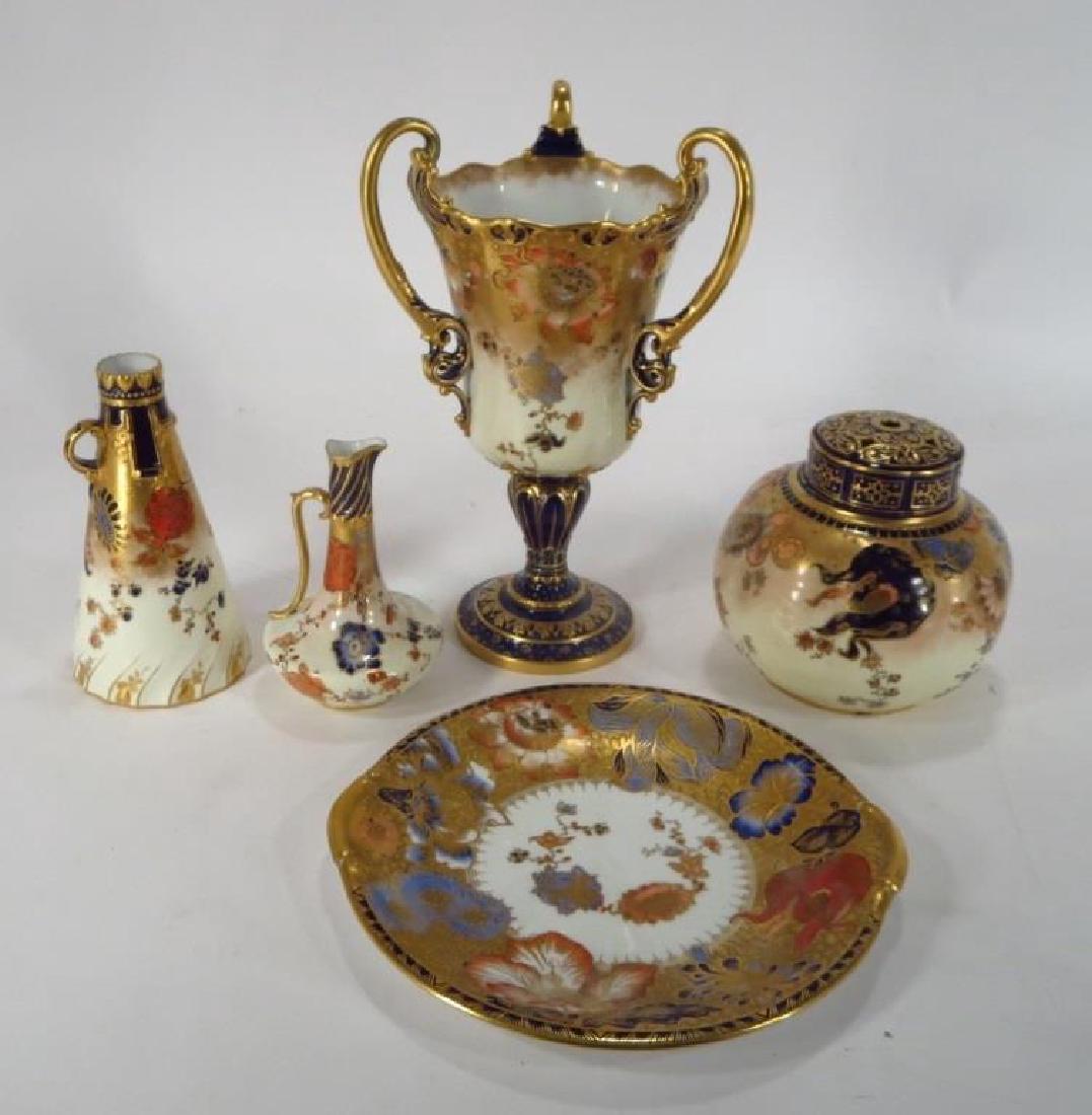 Royal Crown Derby, 6 Vases & Plate, 19/20 C. (1 of 9)