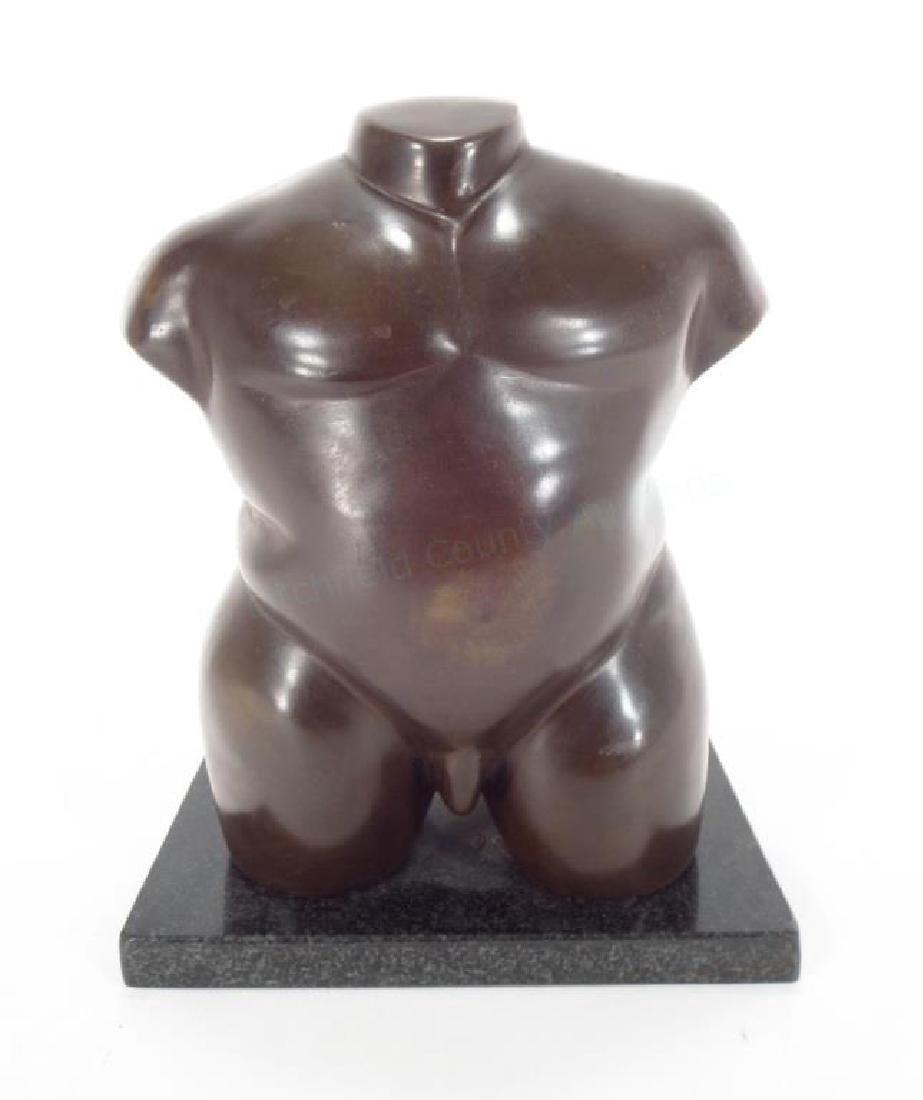 Bronze Torso of a Boy/Man signed Lemus (1 of 7)