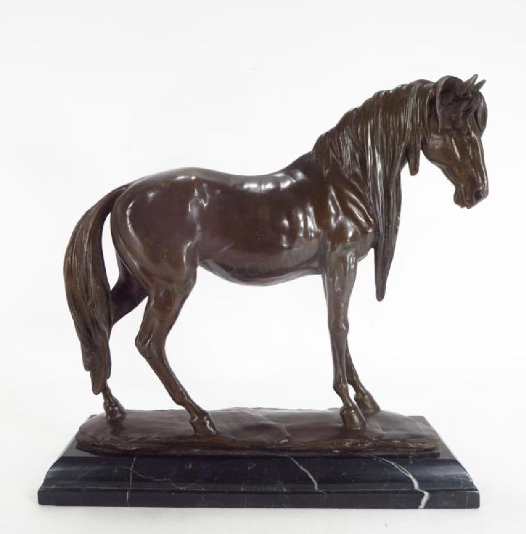 After P.J. Mene, Bronze Horse on Marble Base (1 of 7)