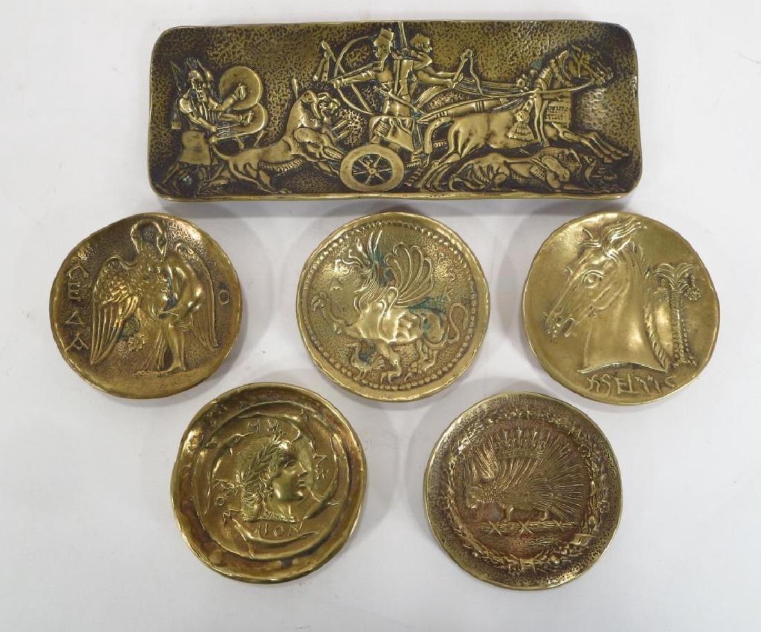 Max LeVerier 1891-1973, Gilt Bronze Dishes/Tray (1 of 6)