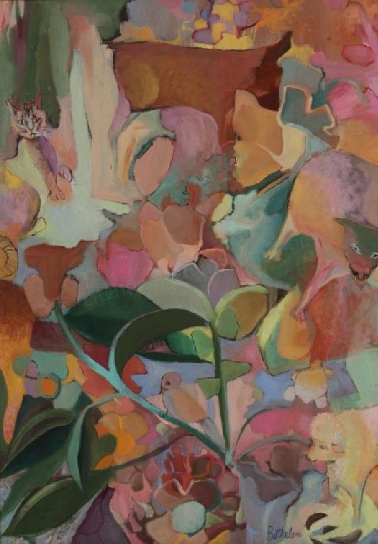 Arlene Botkelen Cohen "Ebullience" O/C, 20th C. (1 of 8)