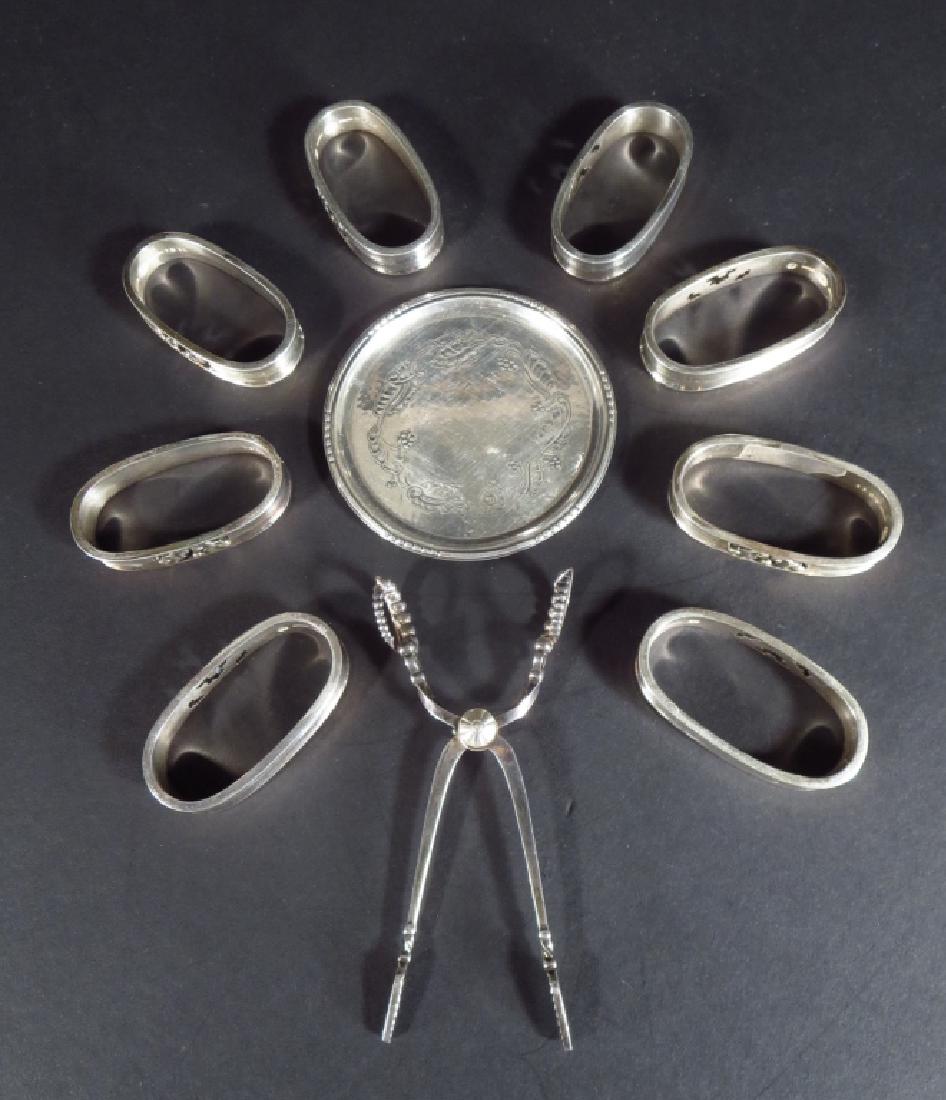 Georg Jensen Sterling Acorn Napkin Rings Etc. (1 of 8)