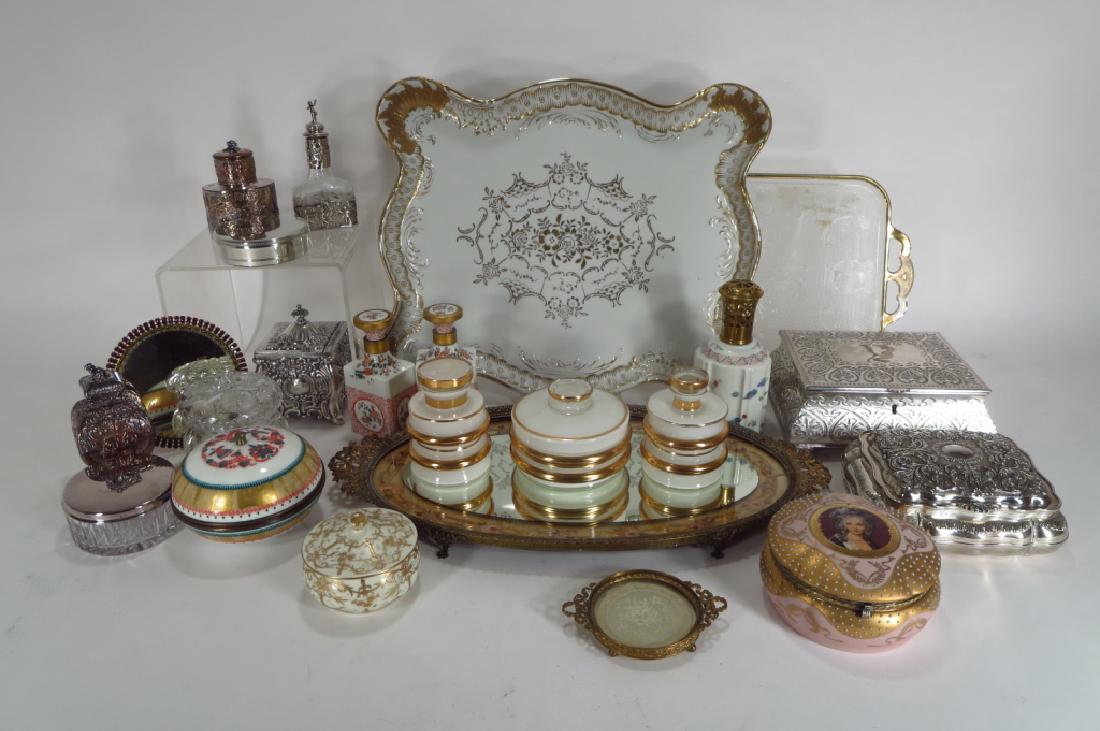 Dresser Trays, Boxes, Bottles and Jars (1 of 8)