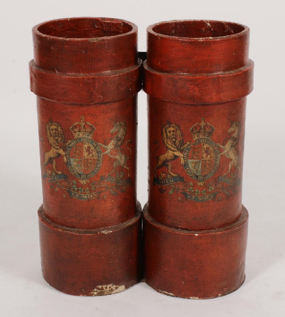 Pair of English Leather Fire Buckets. 19th C. (1 of 6)