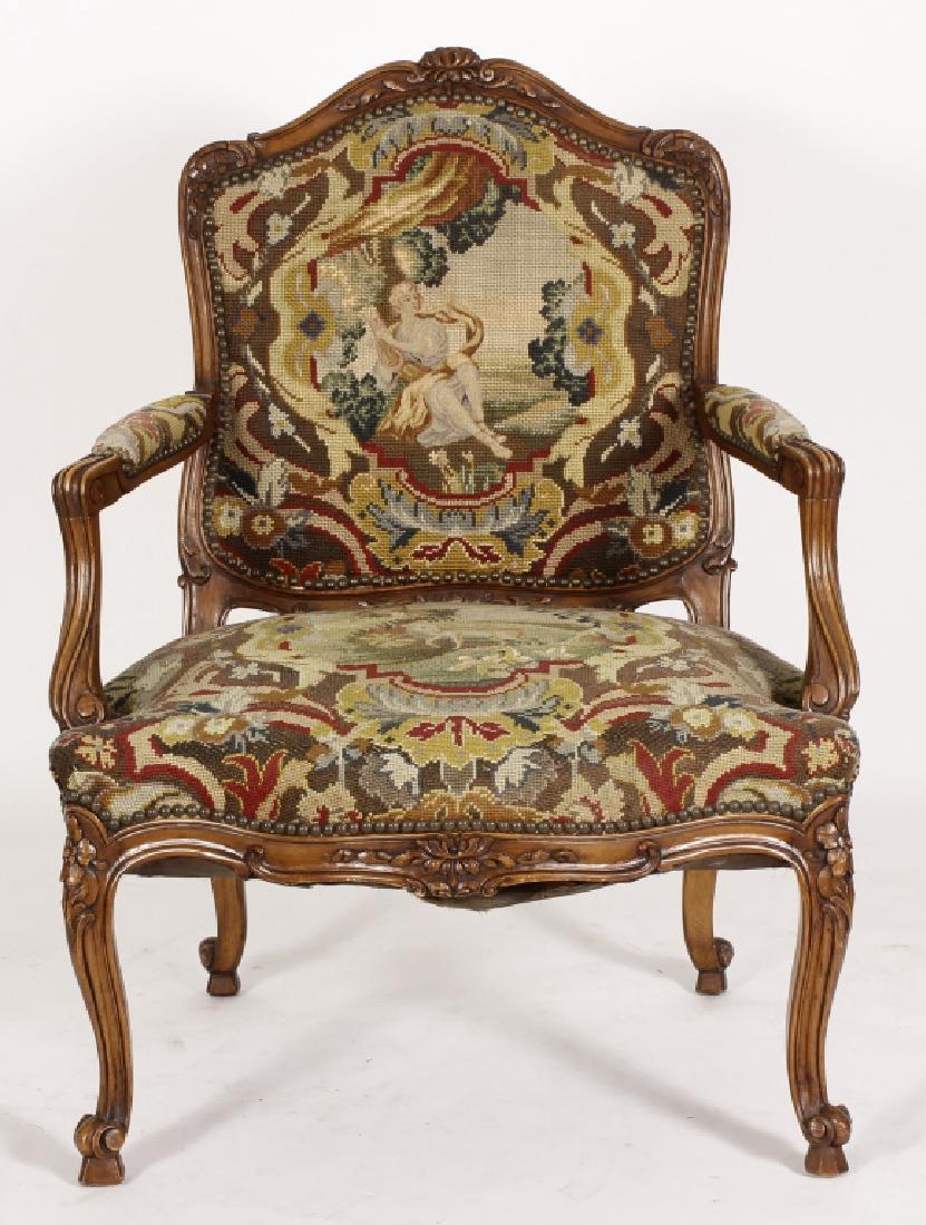 Louis XV Provincial Style Fauteuil (1 of 8)