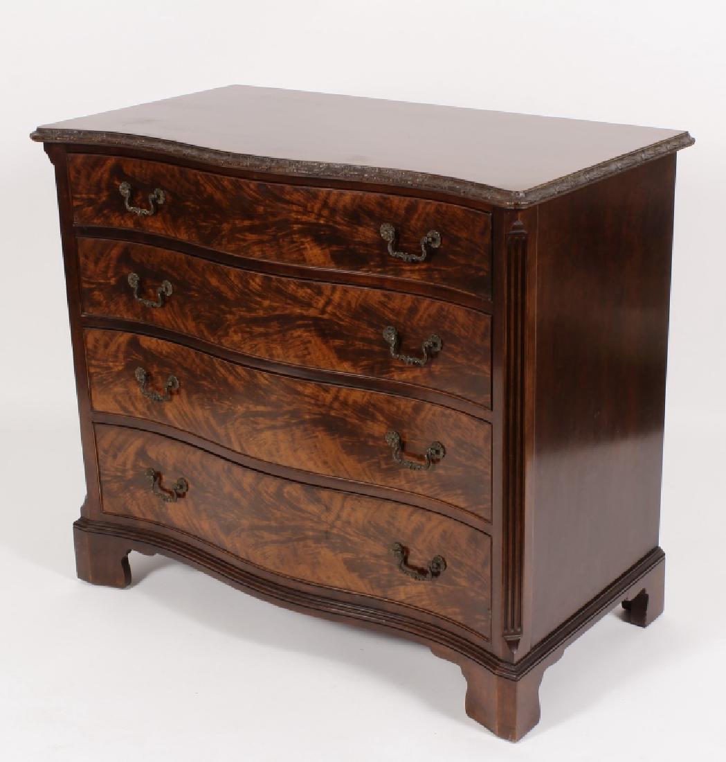 George III Style Flame Mahogany Chest (1 of 6)
