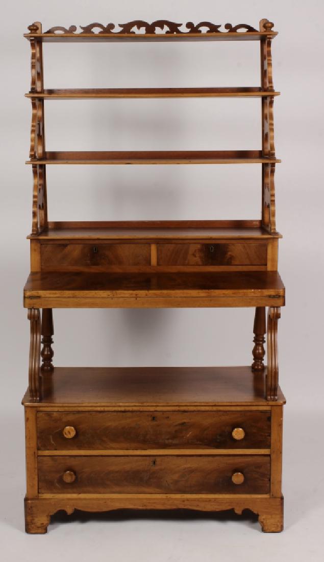 19th C. Mahogany Secretary/Desk (1 of 7)