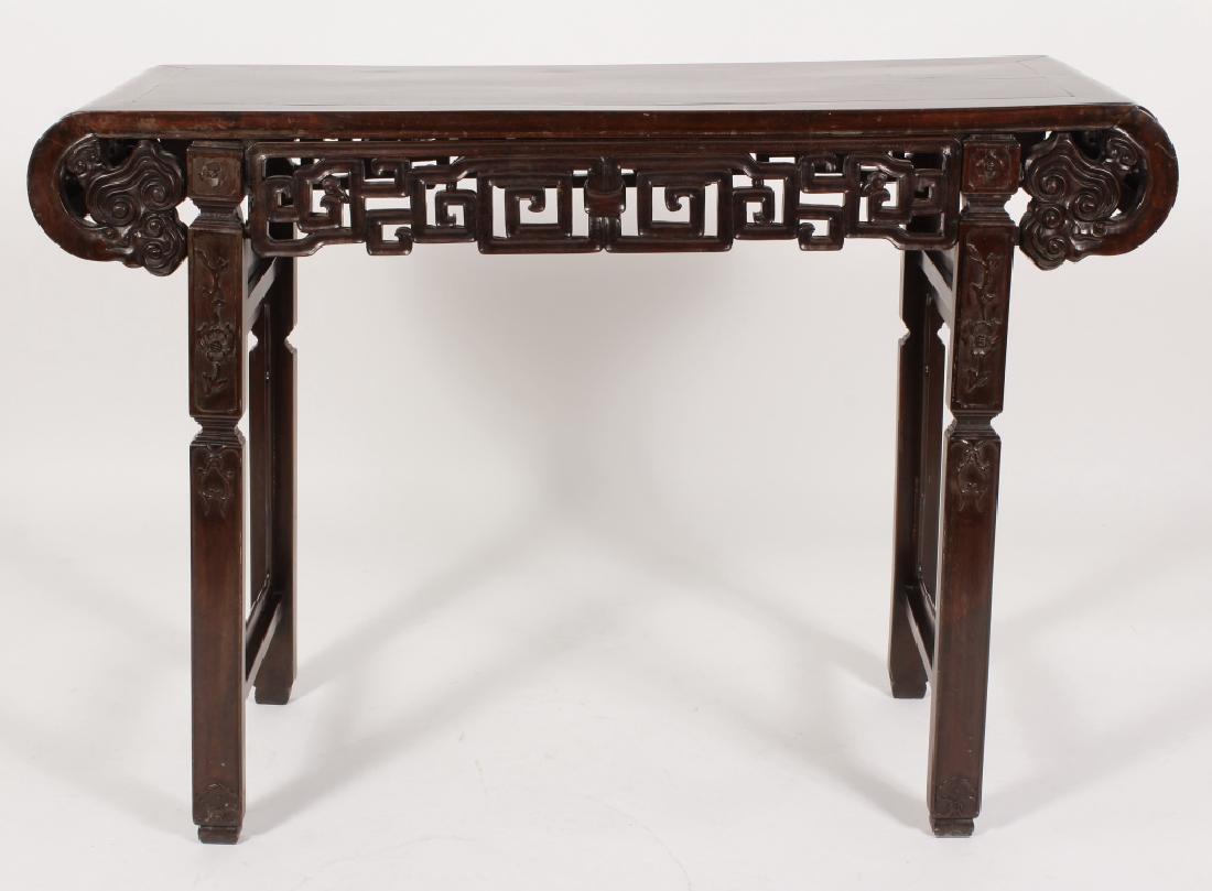 Chinese Carved Wood Altar Table 19th C. (1 of 8)