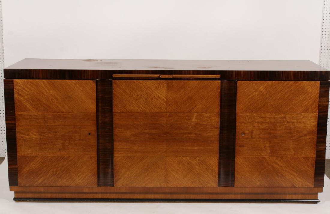 German Art Deco Rosewood & Fruitwood Sideboard. (1 of 6)