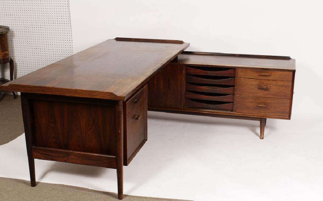 Arne Vodder, Rosewood Desk w Sideboard,1950's (1 of 7)