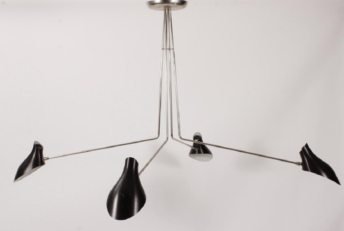 MCM Steel Sputnik Stilnovo Style Chandelier (1 of 7)