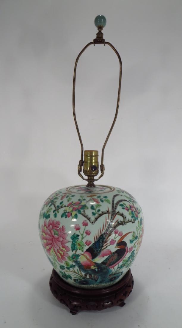 Chinese Ginger Jar as Table Lamp,19th C.-20th C. (1 of 5)