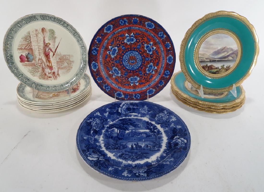 Grp. of Hand Painted English Porcelains,19th C. (1 of 8)