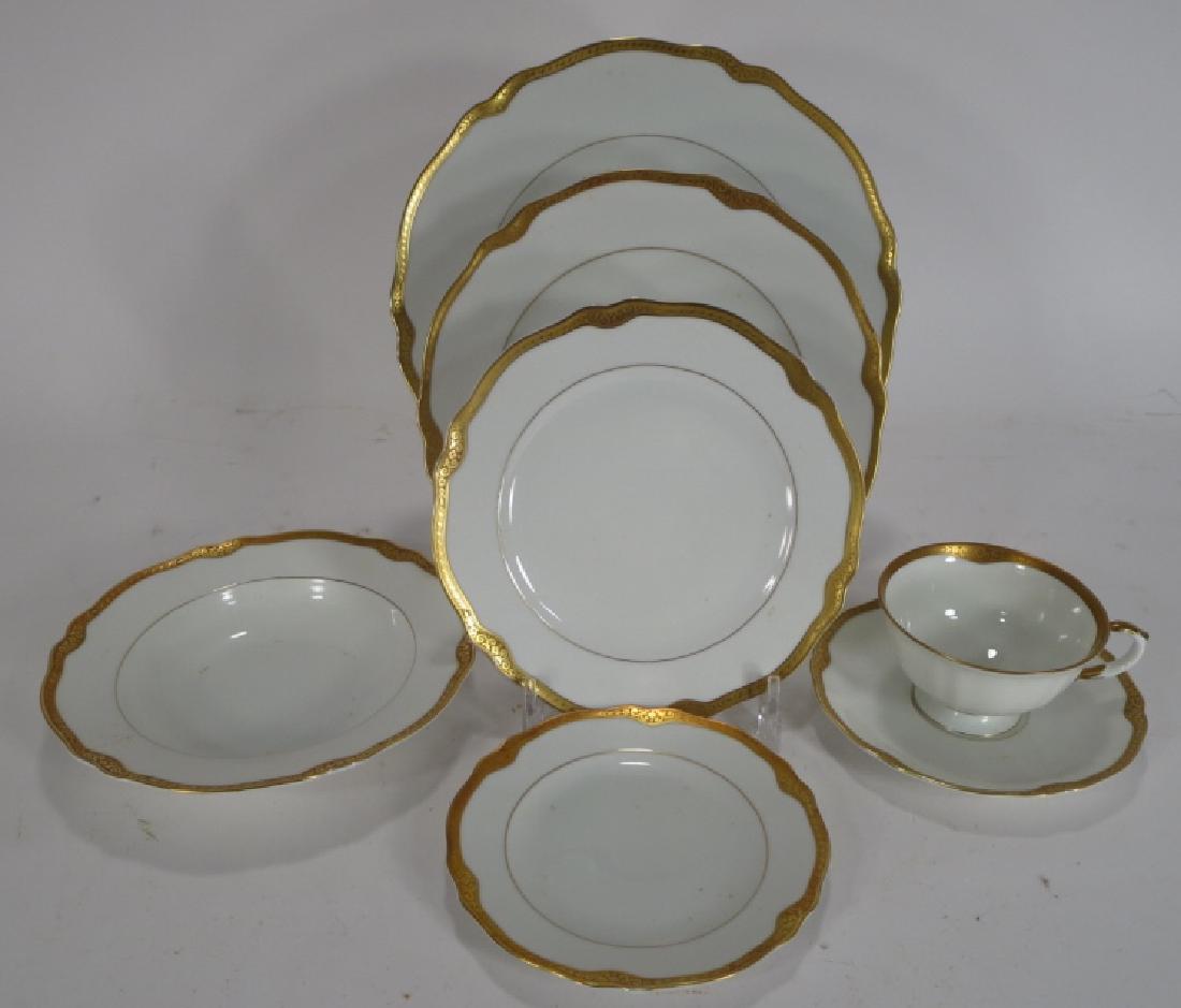 Gilt Trimmed Bavarian Service for 36 (1 of 8)