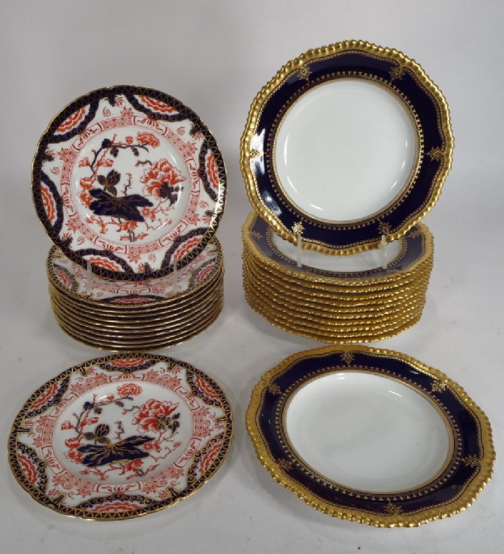 24 Plates: 12 Copeland & 12 Royal Crown Derby (1 of 5)