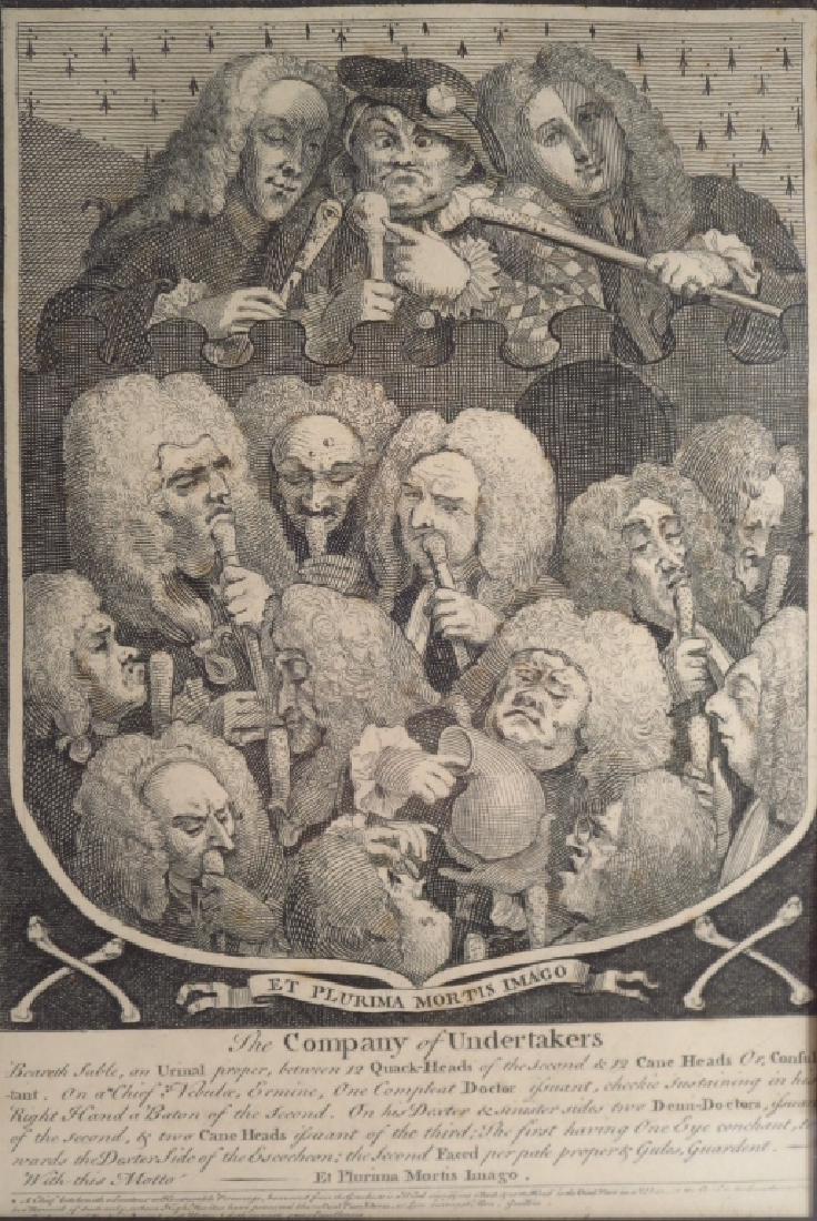 2 William Hogarth Company of Undertakers Engraving (1 of 6)