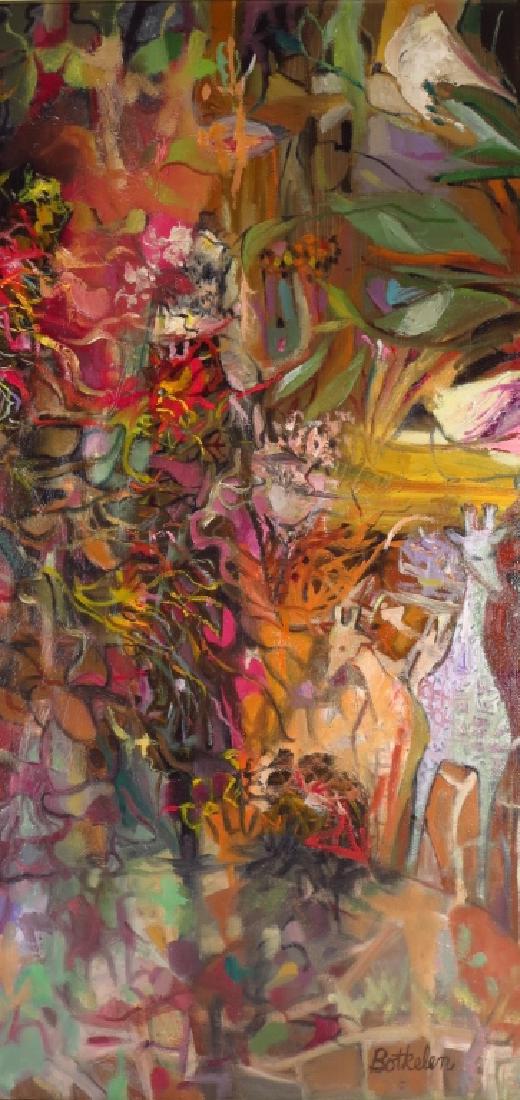 Arlene Botkelen Cohen Jungle Rythms O/C 20th C (1 of 5)