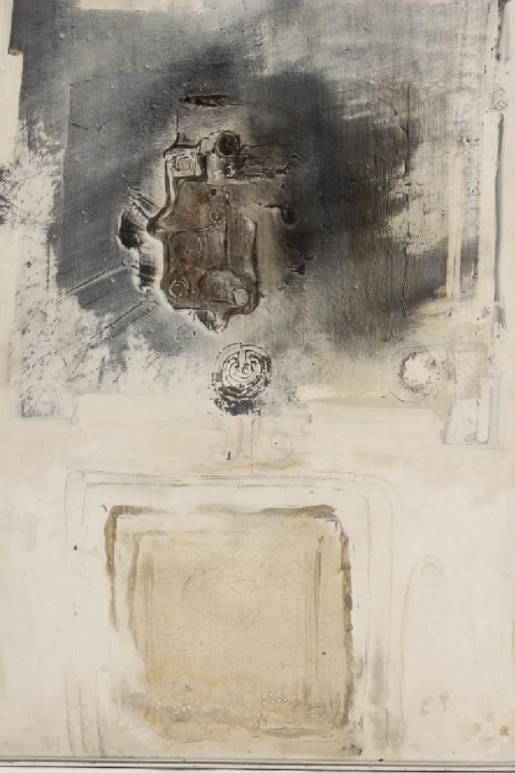 Dimitri Perdikidis 1922-89 White Abstract O/B 1961 (1 of 8)