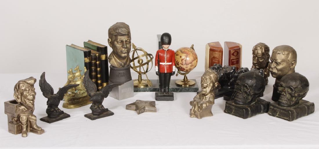 Lot of Bookends: Presidents, Skulls, Eagles, et al (1 of 7)