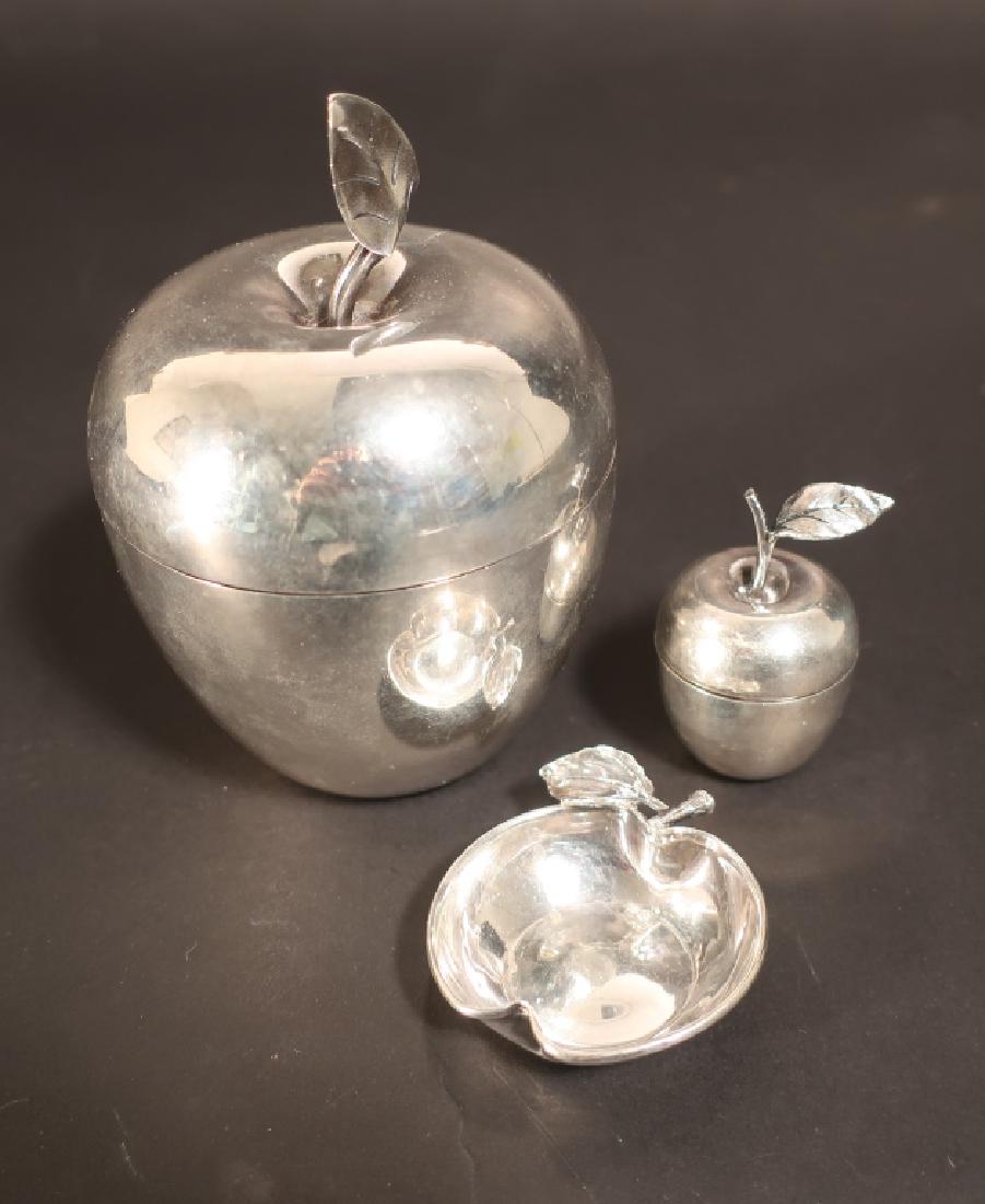 Lot of 3 Tiffany & Co. Sterling Silver Apple Boxes