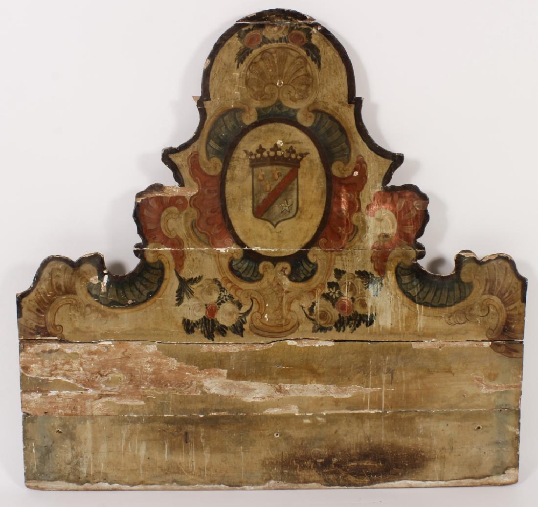Italian Baroque Painted  Wall Hanging/Headboard (1 of 4)