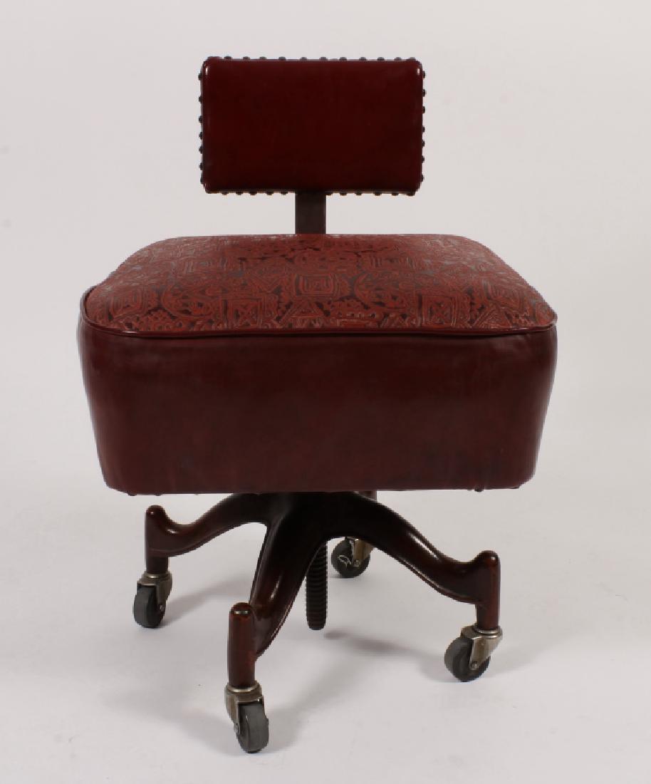 Industrial Vintage Metal/Wood Swivel Chair (1 of 10)