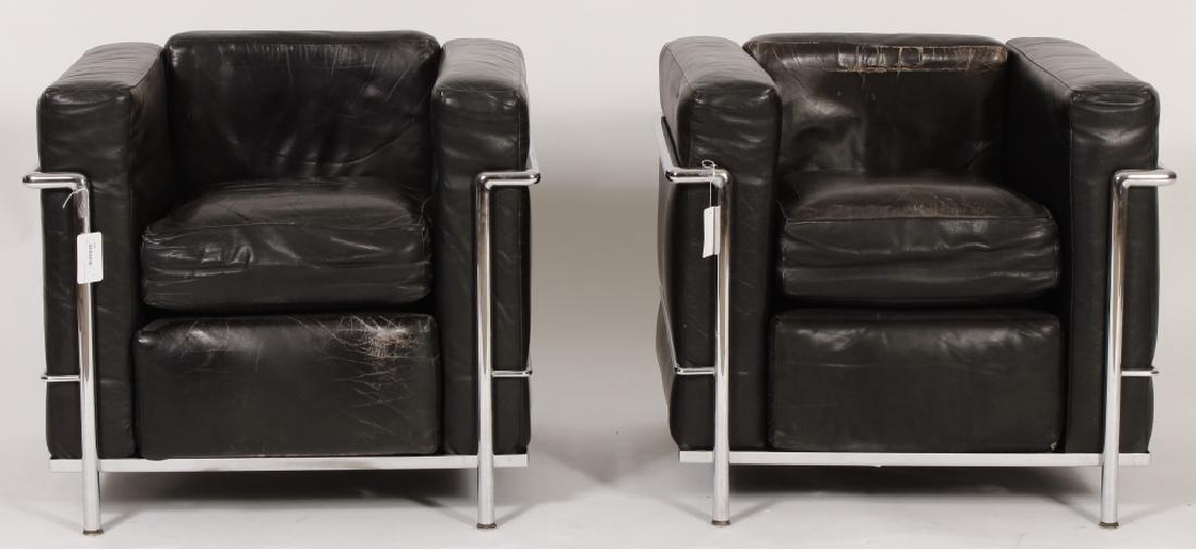 Pr. of Le Corbusier LC2 Chairs for Cassina (1 of 6)