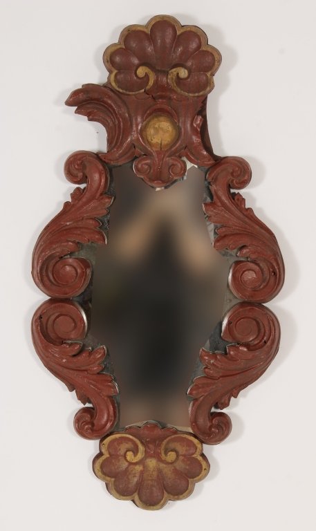 Painted Tin Carousel Element as Mirror, Danbury CT (1 of 8)