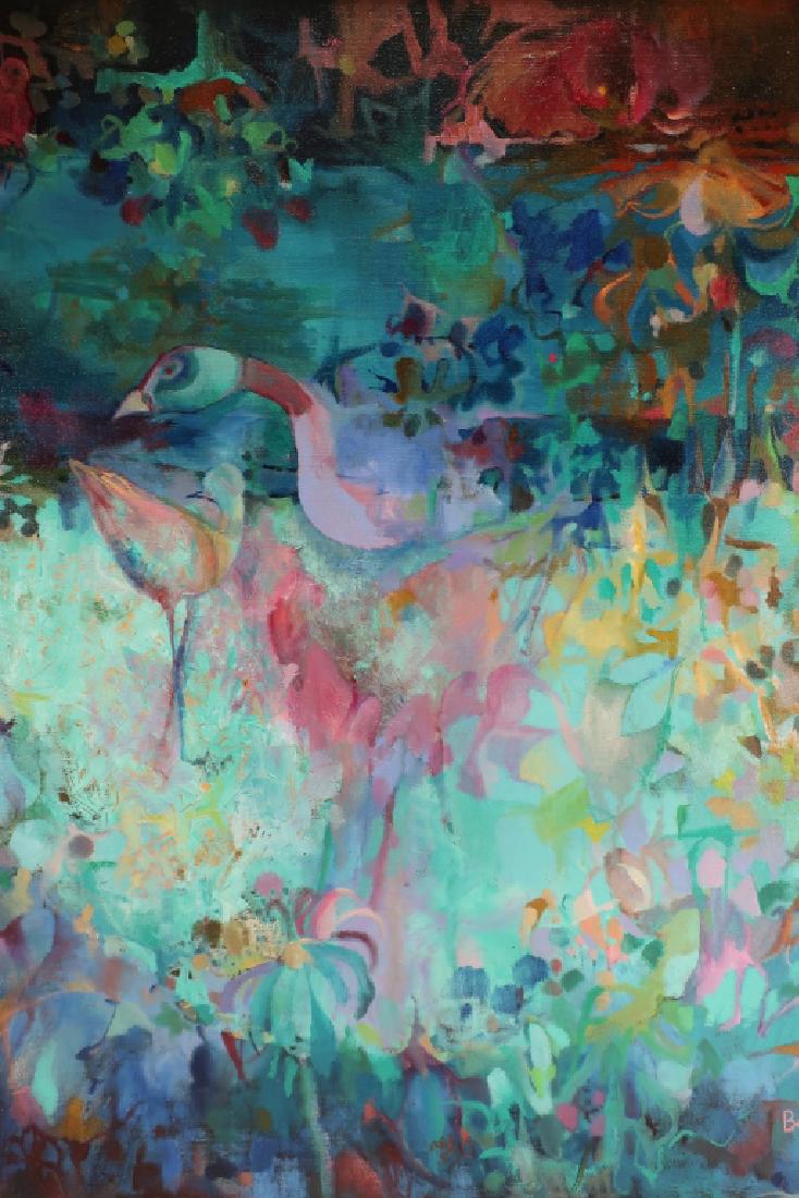 Arlene Botkelen Cohen Landscape w/ Birds O/C (1 of 4)