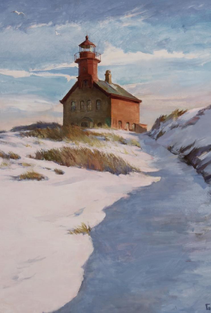 Peter Gish, Am., North Light, Block Island, O/C (1 of 5)
