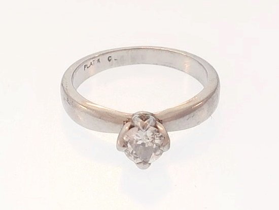Platinum and Diamond Solitaire Ring (1 of 6)