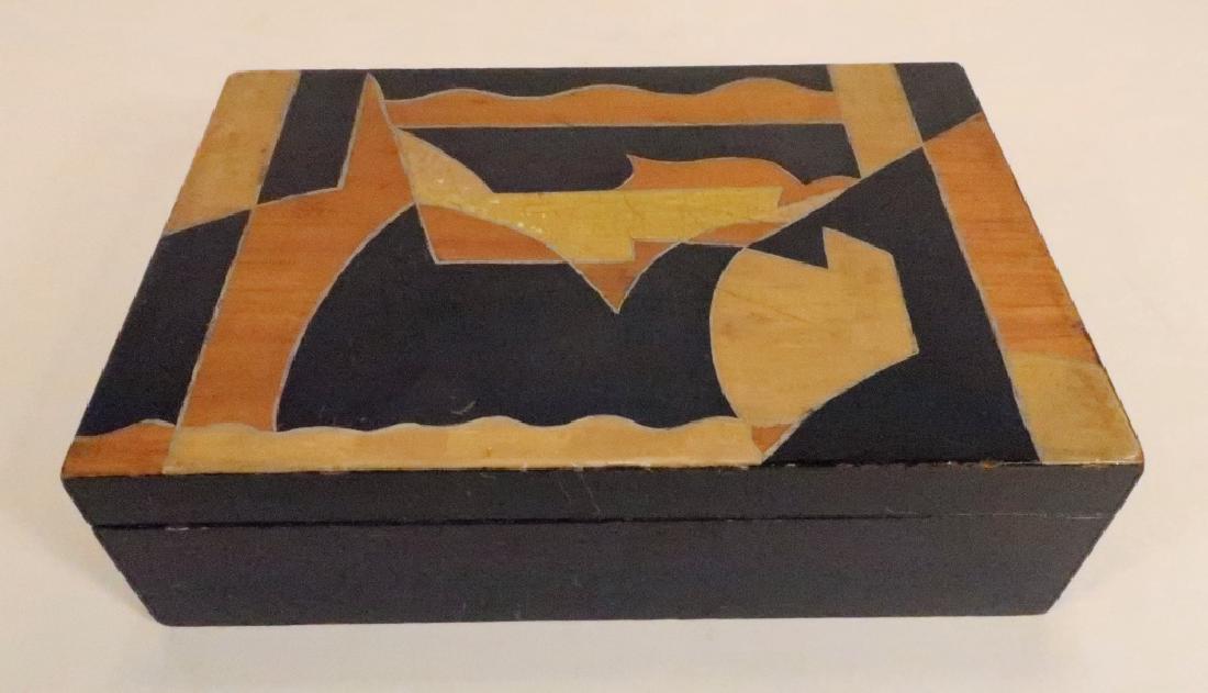 Painted Wood Vanity Box signed "Bozitch", C.1930 (1 of 6)