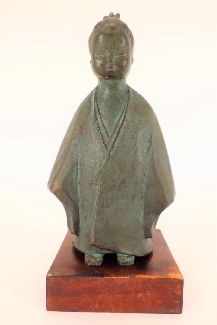Japanese Bronze of Child,  20th C., Signed (1 of 7)