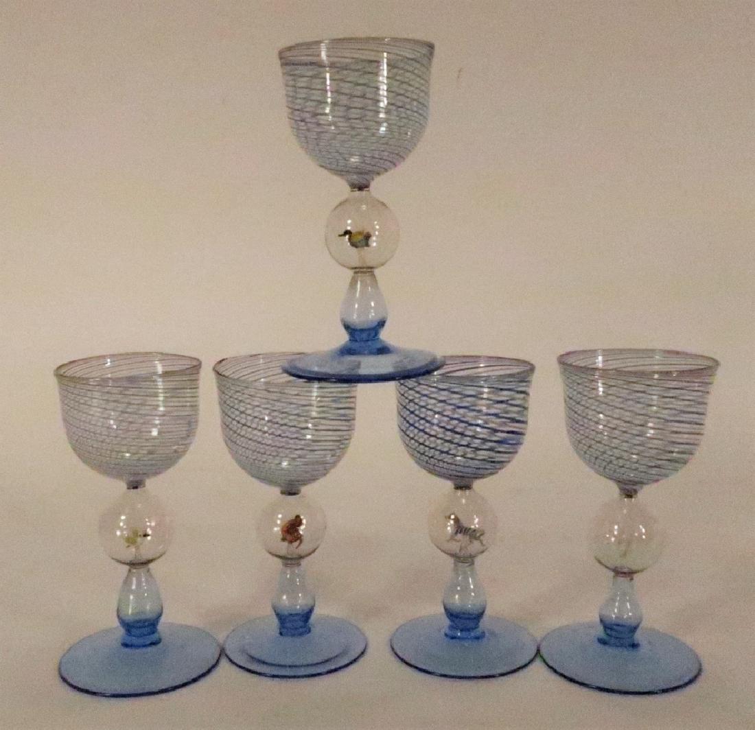 5 Bimini Weiner Werkstatte Glasses, Austria, 1920 (1 of 7)
