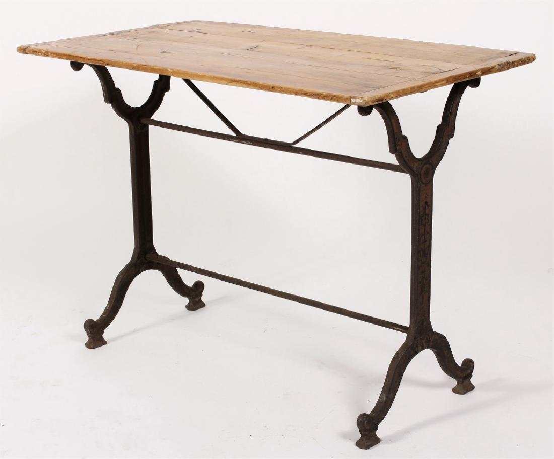 French Cast Iron/Wood Table (1 of 6)