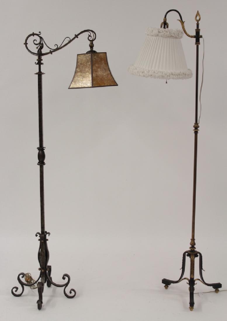 2 Metal Standing Reading Lamps,20th C. (1 of 5)