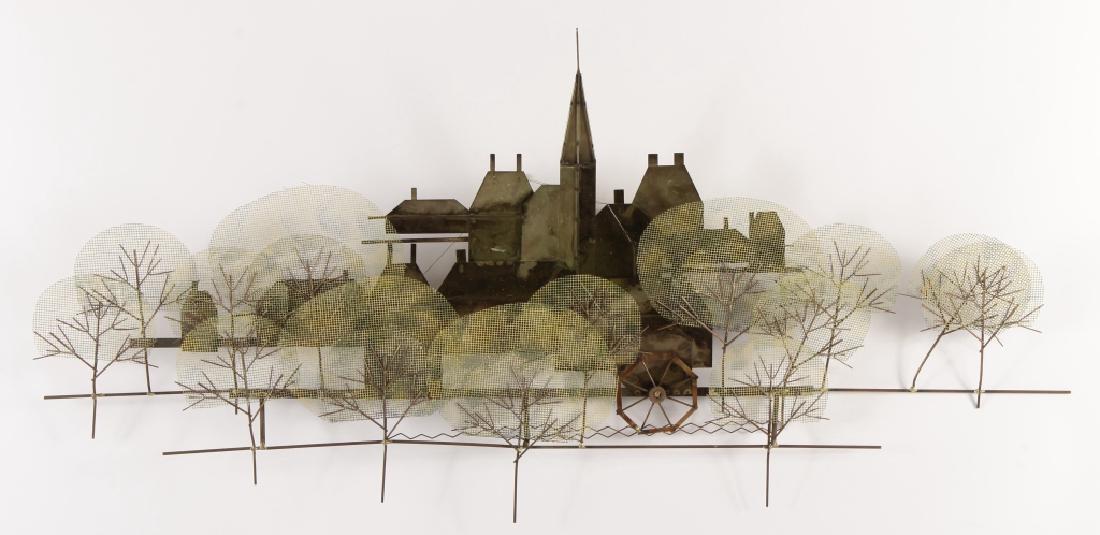 Curtis Jere 1910-2008 Village Trees Metal Wall Art (1 of 6)