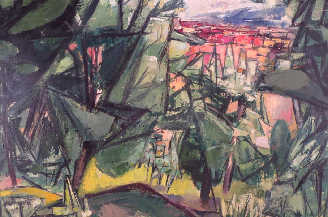 Ervin Nussbaum 1914-1996 Modernist Landscape o/m (1 of 5)