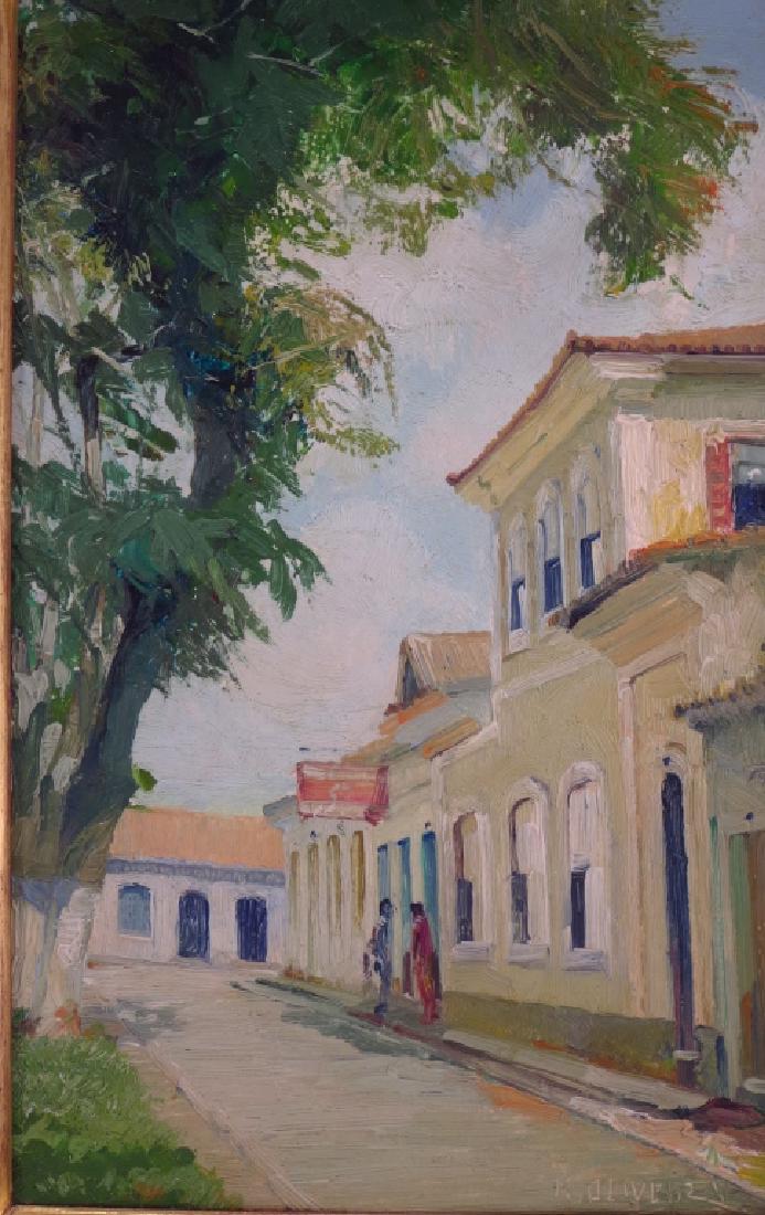 4 Mario De Oliveira Brazil Village Scenes O/C 1987 (1 of 7)